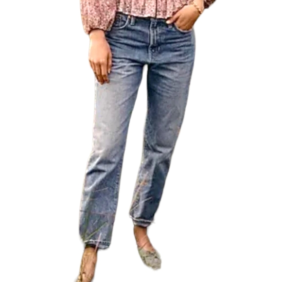 J.Crew Slouchy Boyfriend Jeans 100% Cotton Simsberry Wash Mid-Rise Sz 29 - Picture 13 of 16